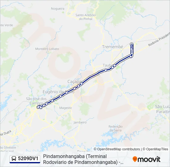 5209DV1 Bus Line Map