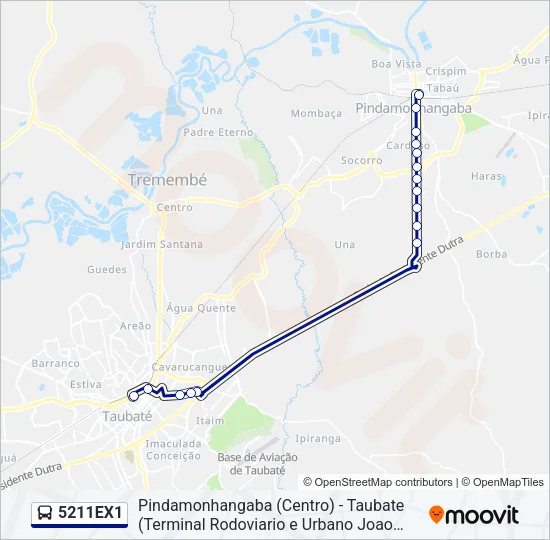 5211EX1 Bus Line Map