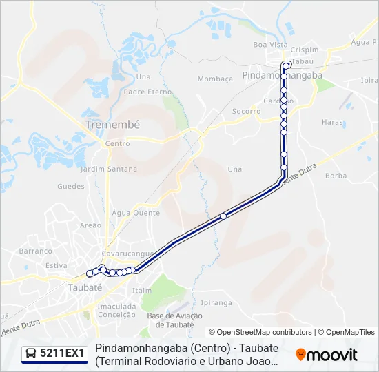 5211EX1 Bus Line Map