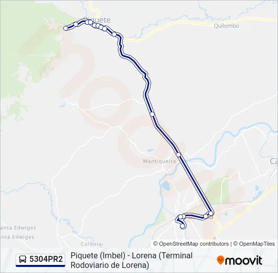 5304PR2 Bus Line Map