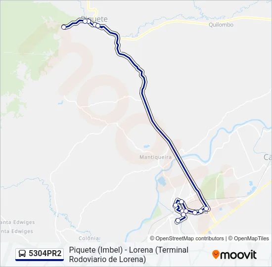 5304PR2 Bus Line Map