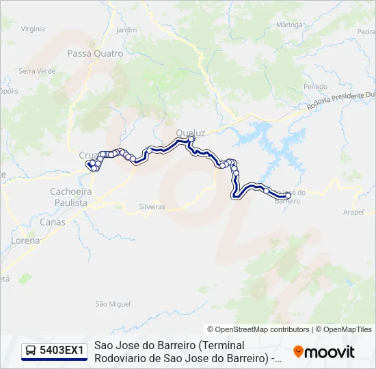 5403EX1 Bus Line Map