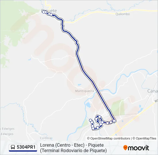 5304PR1 Bus Line Map