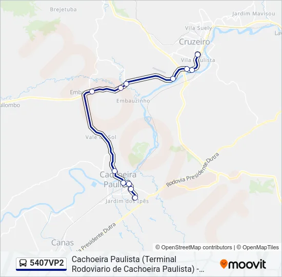 5407VP2 Bus Line Map