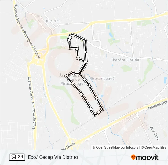 24 Bus Line Map