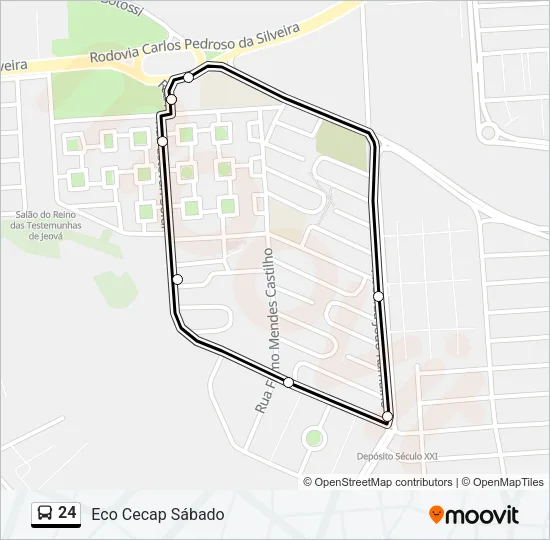 24 Bus Line Map
