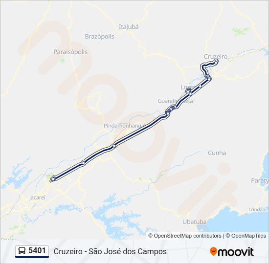 Mapa da linha 5401 de 