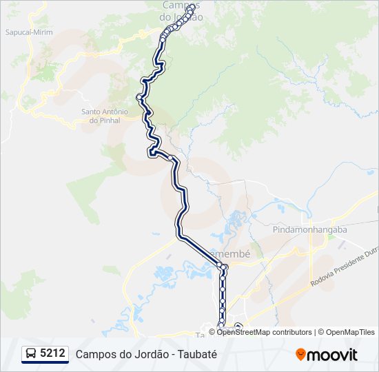 Mapa da linha 5212 de 
