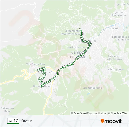 17 Bus Line Map