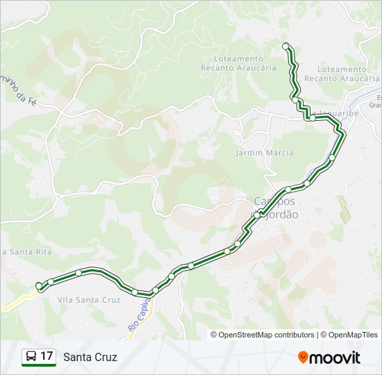 17 Bus Line Map