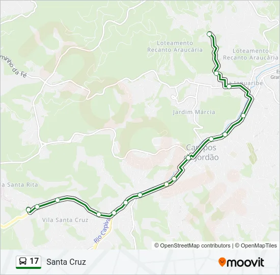 17 Bus Line Map
