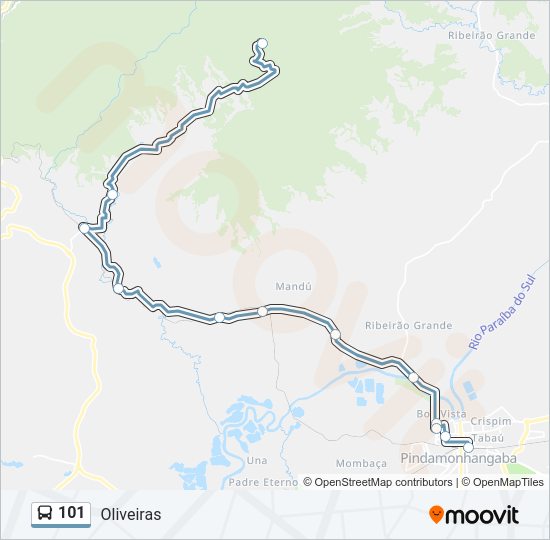 101 Bus Line Map