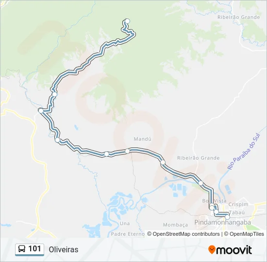 101 Bus Line Map