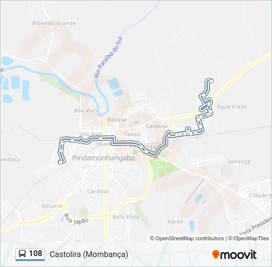 108 Bus Line Map