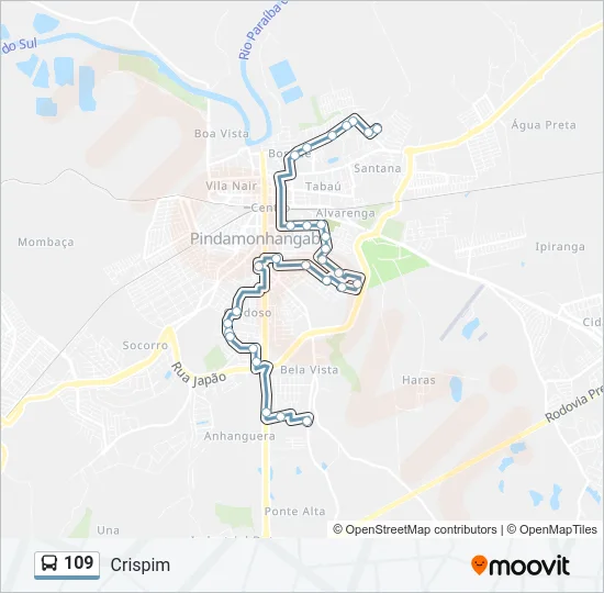 109 Bus Line Map