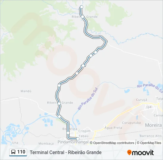 110 Bus Line Map