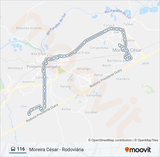 116 Bus Line Map