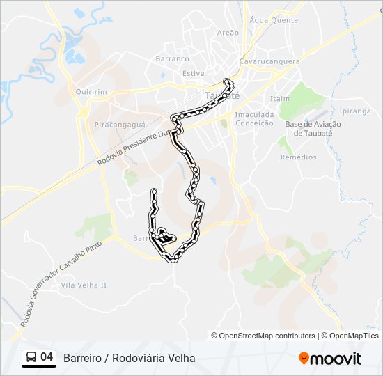 Mapa de 04 de autobús