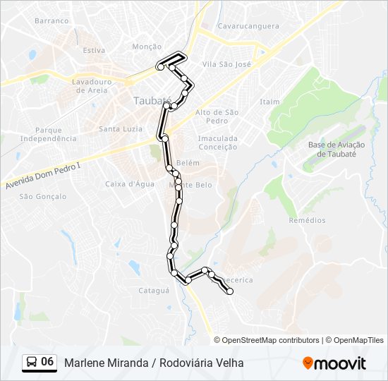 Mapa de 06 de autobús