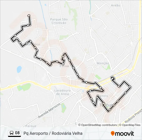 08 Bus Line Map