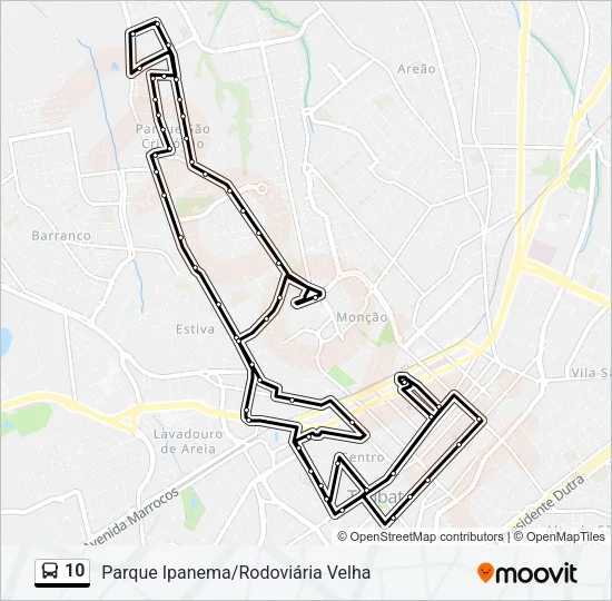 10 Bus Line Map