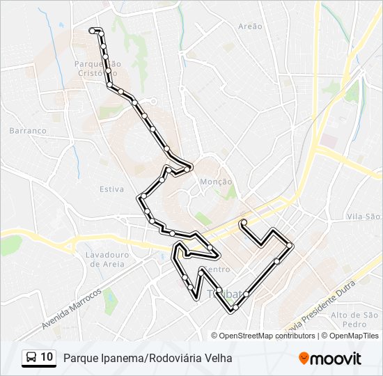 10 bus Line Map