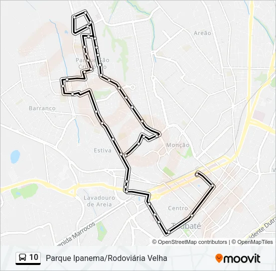 10 Bus Line Map