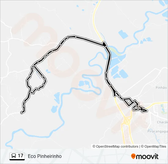 17 Bus Line Map