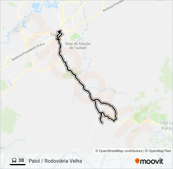 38 Bus Line Map