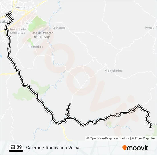 39 Bus Line Map