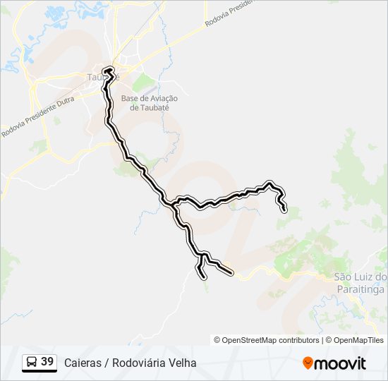 39 bus Line Map