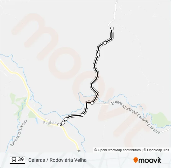 39 Bus Line Map