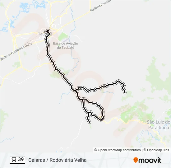 39 Bus Line Map