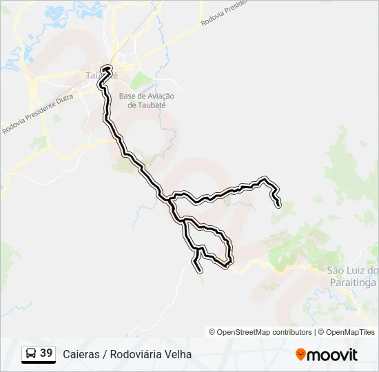 39 Bus Line Map