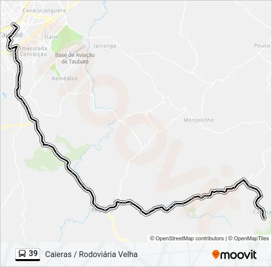39 Bus Line Map