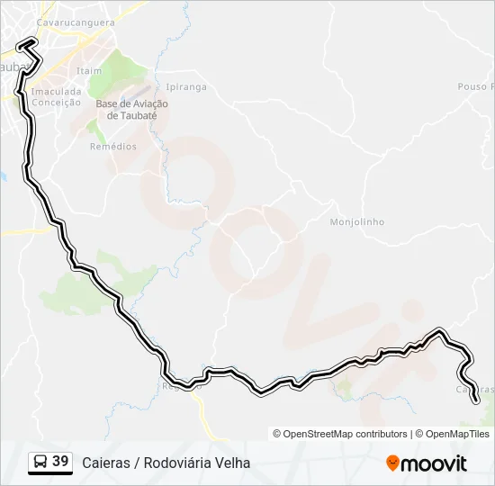 39 Bus Line Map
