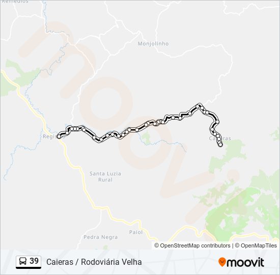 39 bus Line Map