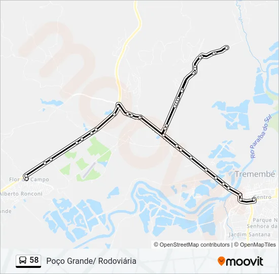 58 Bus Line Map