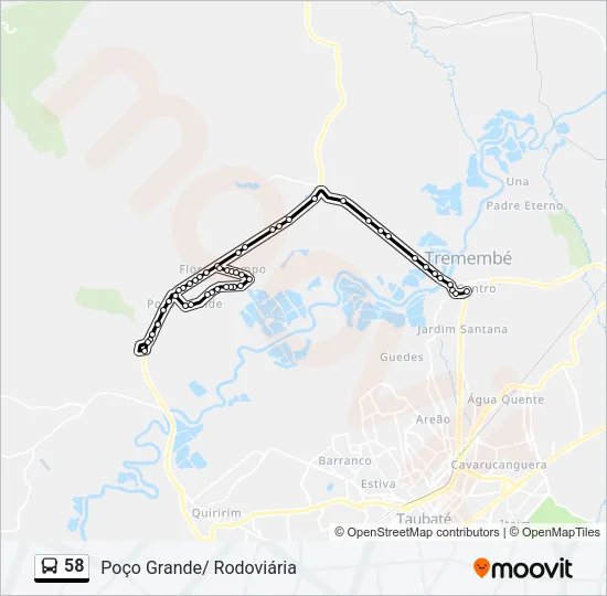 58 Bus Line Map