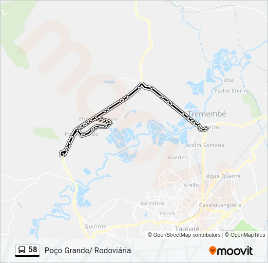 58 Bus Line Map