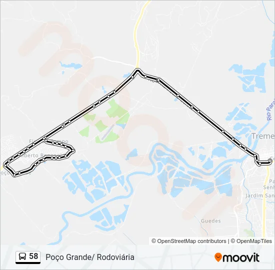 58 Bus Line Map