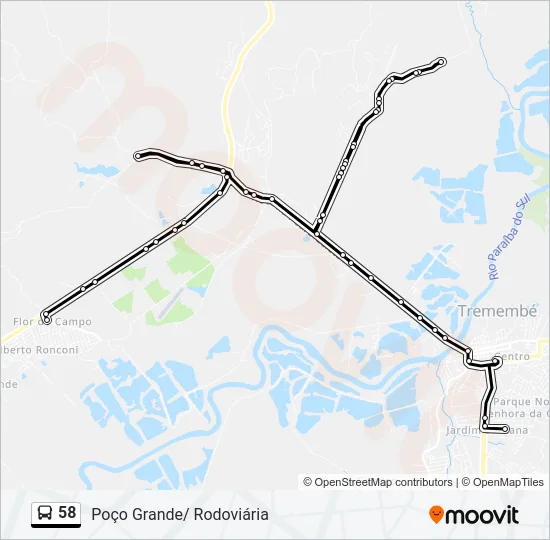 58 Bus Line Map