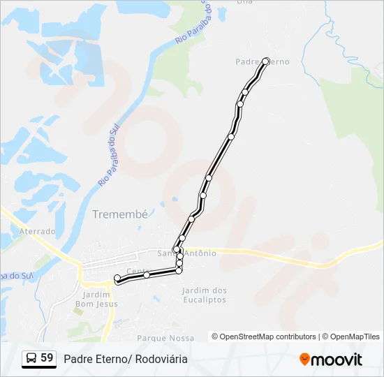 59 Bus Line Map