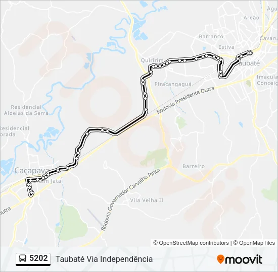 5202 Bus Line Map