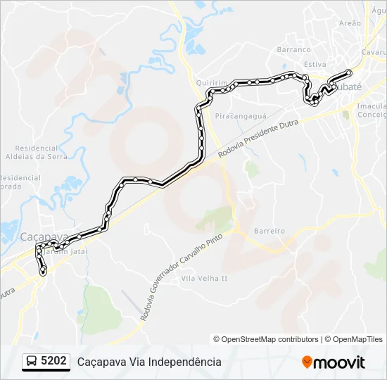 5202 Bus Line Map