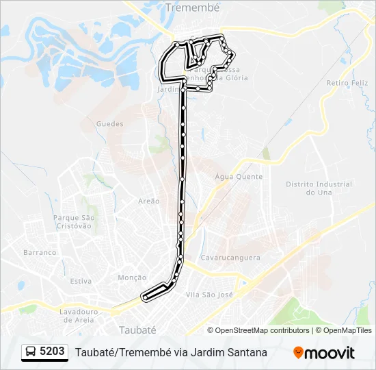 5203 Bus Line Map