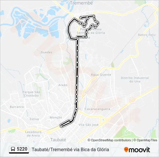 5220 Bus Line Map