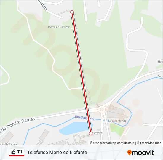 T1 Gondola Line Map