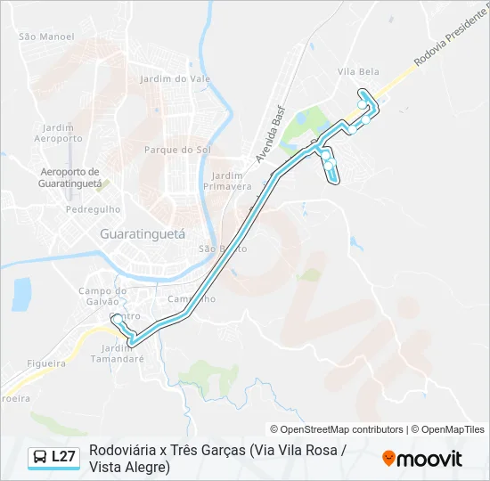 L27 Bus Line Map