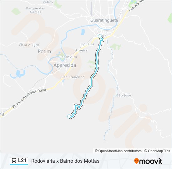 L21 bus Line Map